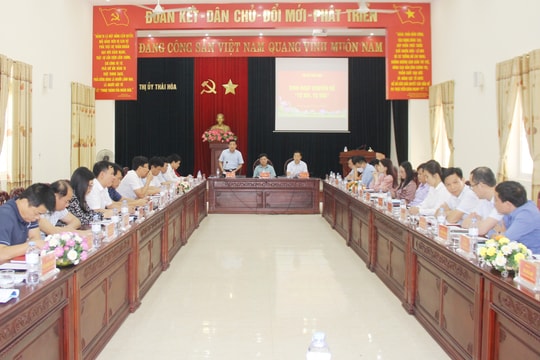 'Tự soi' những vấn đề tồn tại và đề ra 6 nhóm giải pháp 'tự sửa' ở thị xã Thái Hòa