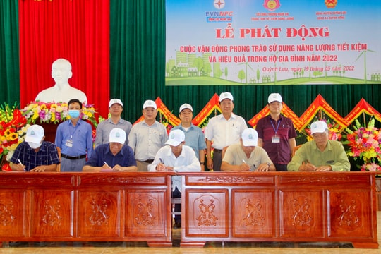 Nâng cao nhận thức, trách nhiệm trong tiết kiệm năng lượng đối với các hộ gia đình