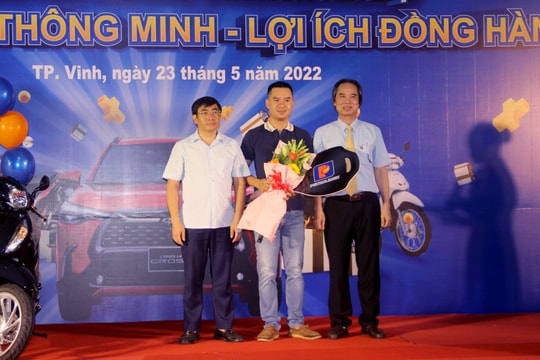 Petrolimex Nghệ An trao thưởng Chương trình khuyến mại 'Thanh toán thông minh – Lợi ích đồng hành'