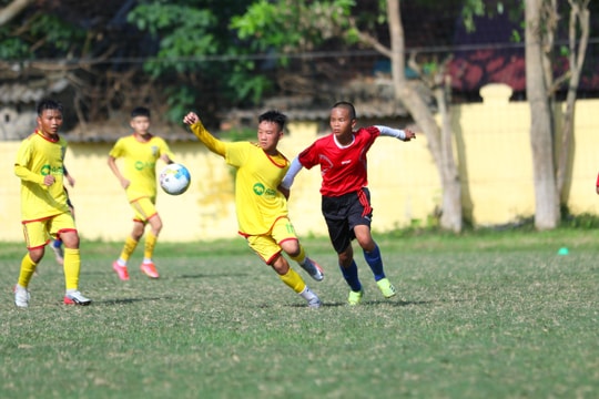 U13 SLNA thắng áp đảo U13 Huế