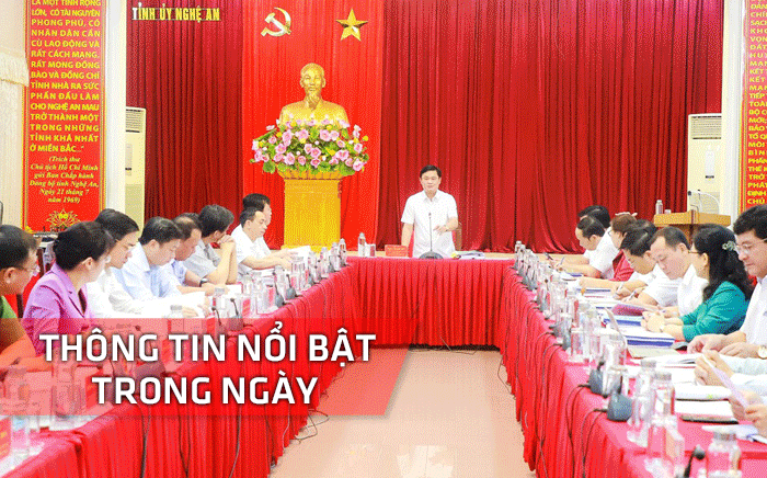 Nghệ An: Thông tin nổi bật ngày 28/5
