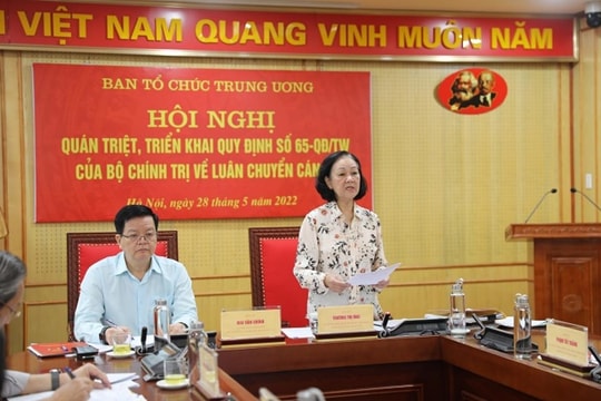 Trưởng Ban Tổ chức Trung ương: Không ồ ạt đưa cán bộ đi luân chuyển