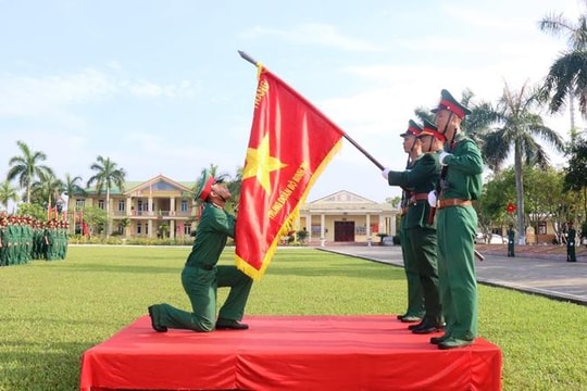 Bộ CHQS tỉnh Nghệ An tổ chức Tuyên thệ chiến sĩ mới năm 2022