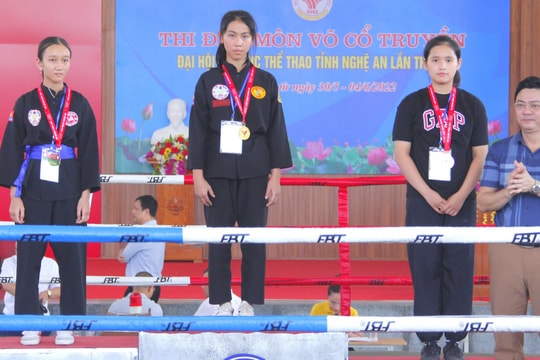 Nam Đàn đạt giải Nhất toàn đoàn môn Võ cổ truyền tại Đại hội Thể dục thể thao Nghệ An