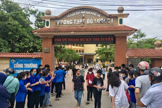 Nghệ An: Đề thi Toán vào lớp 10 có tính phân loại cao, nhiều thí sinh không hài lòng với bài làm