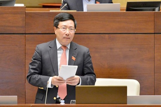 Hôm nay, Phó Thủ tướng Phạm Bình Minh trả lời chất vấn của đại biểu Quốc hội