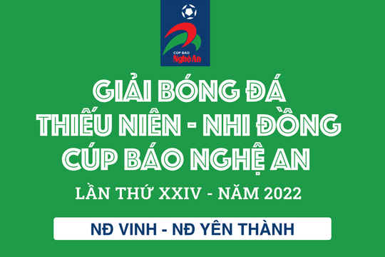 [TRỰC TIẾP] Nhi đồng T.P Vinh vs Nhi đồng Yên Thành