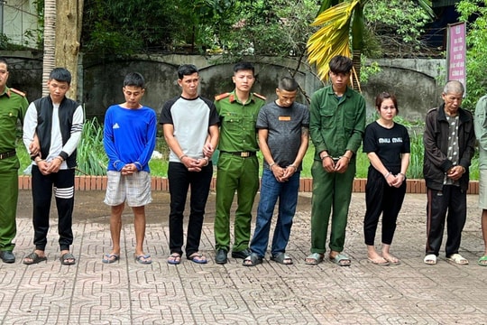 Đồng loạt bắt các ổ nhóm ma túy tại Quỳ Hợp