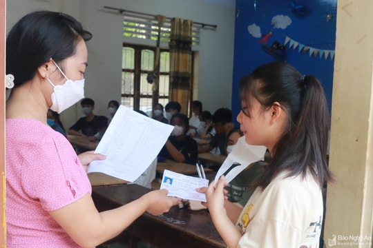 Nghệ An: Hoàn thành ráp phách, dự kiến ngày mai (18/6) công bố điểm thi vào lớp 10 