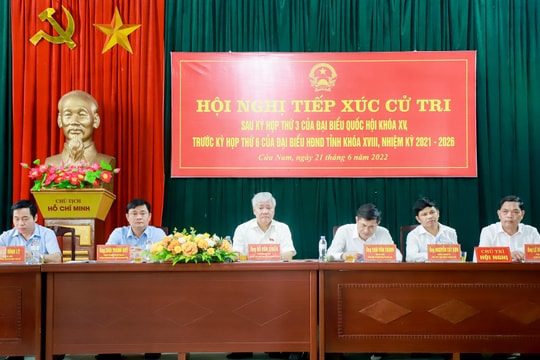 Đại biểu Quốc hội, HĐND tỉnh tiếp xúc cử tri phường Cửa Nam, thành phố Vinh