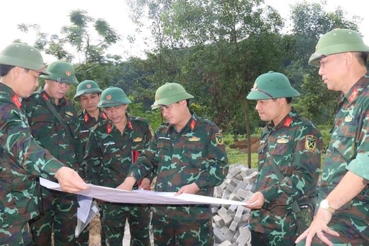 Khẩn trương hoàn thiện các hạng mục trong khu vực sở chỉ huy diễn tập khu vực phòng thủ, phòng thủ dân sự tỉnh Nghệ An năm 2022