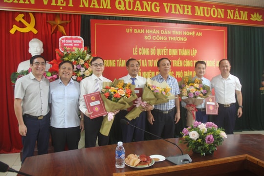 Thành lập Trung tâm Hỗ trợ và Tư vấn Phát triển Công Thương Nghệ An