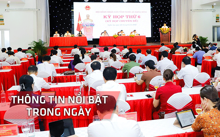 Nghệ An: Thông tin nổi bật ngày 24/6