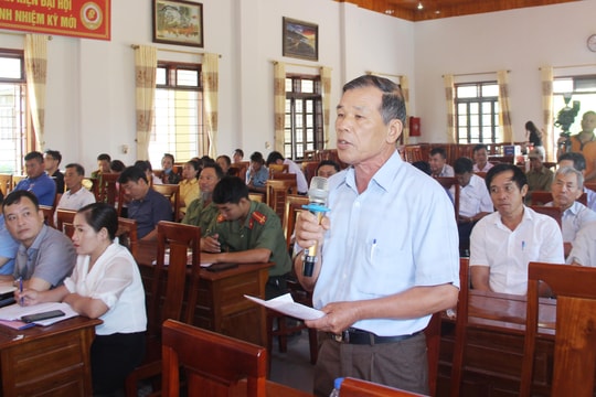 Cử tri huyện Nghi Lộc phản ánh nhiều bất cập trong giải quyết thủ tục hành chính về đất đai 