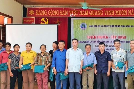 Nâng cao năng lực thực hiện chính sách chi trả dịch vụ môi trường rừng 