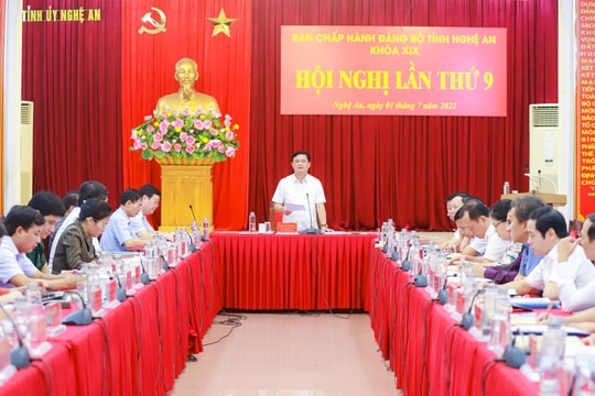 Ban Chấp hành Đảng bộ tỉnh Nghệ An thông qua dự thảo Nghị quyết về chuyển đổi số