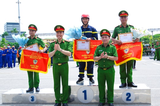 Công an Nghệ An đạt giải Nhất tại Hội thi Thể thao nghiệp vụ cứu nạn, cứu hộ toàn quốc lần thứ II cụm thi số 4