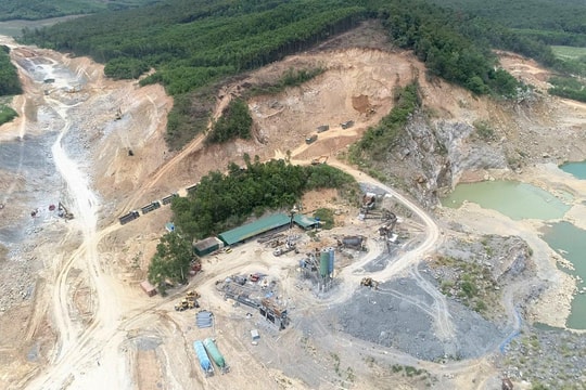 Nhức nhối nạn khai thác khoáng sản trái phép ở xã Quỳnh Tân (Quỳnh Lưu)