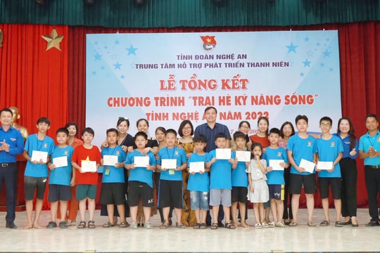  Nghệ An tổng kết Chương trình Trại hè Kỹ năng sống 2022 