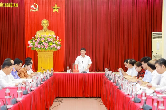 Ban Chỉ đạo tỉnh Nghệ An về phòng, chống tham nhũng, tiêu cực họp phiên thứ nhất