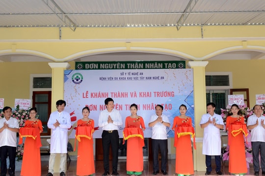 Khai trương đơn nguyên chạy thận nhân tạo tại Bệnh viện Đa khoa Khu vực Tây Nam