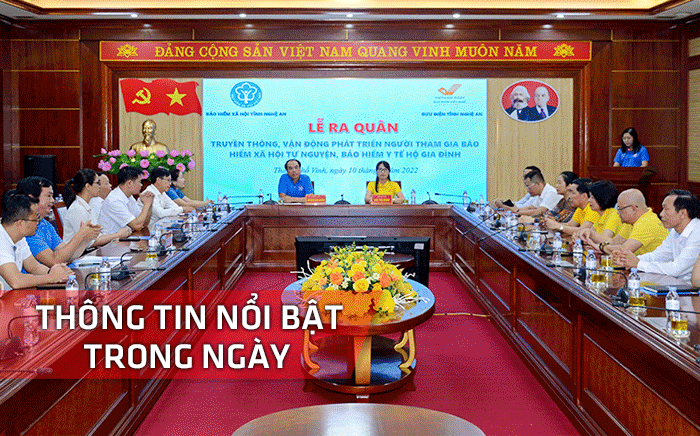 Nghệ An: Thông tin nổi bật ngày 10/7