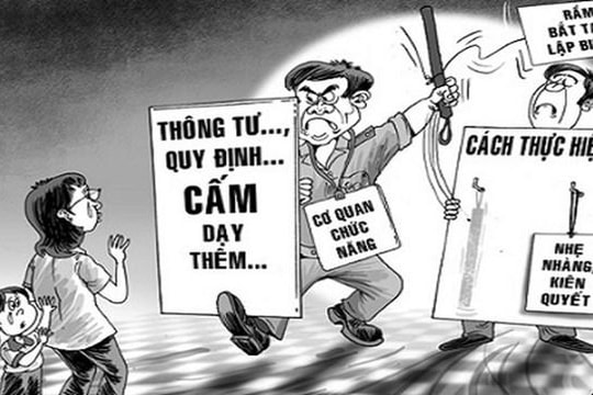 Khó quản lý, giám sát việc dạy thêm, học thêm