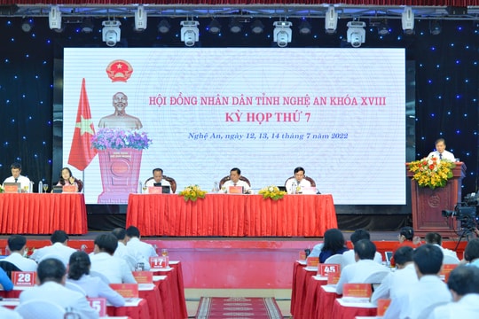 Sáng nay, HĐND tỉnh Nghệ An khoá XVIII khai mạc Kỳ họp thứ 7