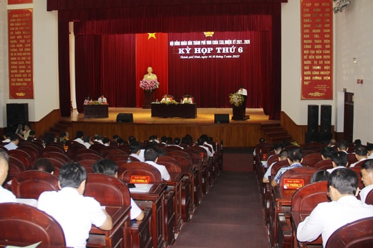 Khai mạc Kỳ họp thứ 6 HĐND thành phố Vinh khoá XXII