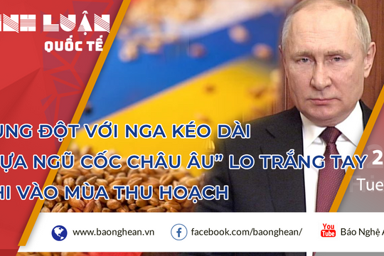 Xung đột với Nga kéo dài, “vựa ngũ cốc châu Âu” lo trắng tay khi vào mùa thu hoạch