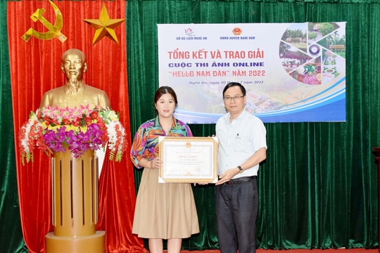 Nghệ An: Trao giải Cuộc thi ảnh online 'Hello Nam Đàn' năm 2022