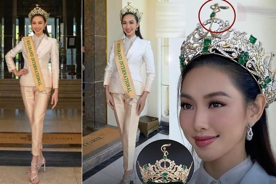 Vương miện 12 tỷ đồng của Hoa hậu Thùy Tiên gặp sự cố trong chuyến công tác châu Âu