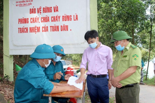 Cảnh báo cháy rừng đến cấp cực kỳ nguy hiểm tại Nghệ An