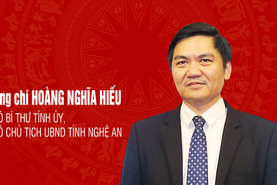 [Infographics] Chân dung Phó Bí thư Tỉnh ủy Nghệ An Hoàng Nghĩa Hiếu