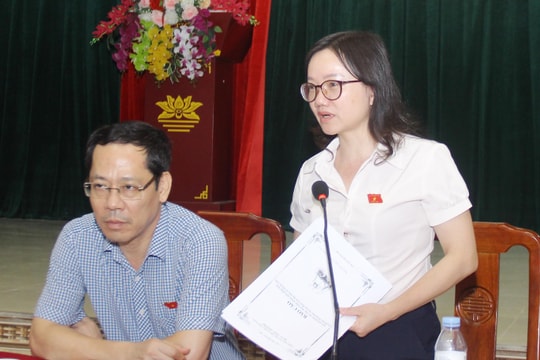 Đoàn Đại biểu Quốc hội tỉnh Nghệ An khảo sát về chấp hành pháp luật phòng, chống bạo lực gia đình tại huyện Thanh Chương