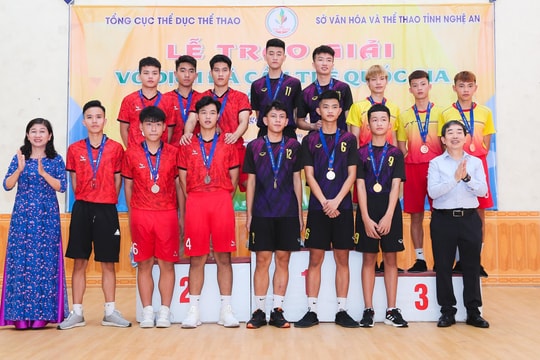 Nghệ An giành 2 huy chương Vàng tại Giải vô địch Đá cầu trẻ Quốc gia 