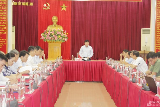 Hội nghị giao ban khối Nội chính đánh giá tình hình an ninh trật tự tháng 7