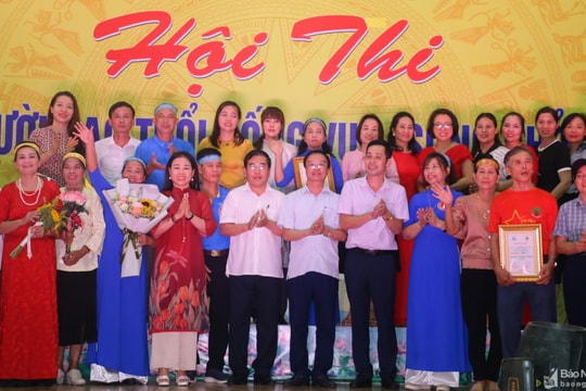 Người cao tuổi thị xã Thái Hòa hào hứng tham gia Hội thi "Người cao tuổi Sống vui - Sống khỏe"