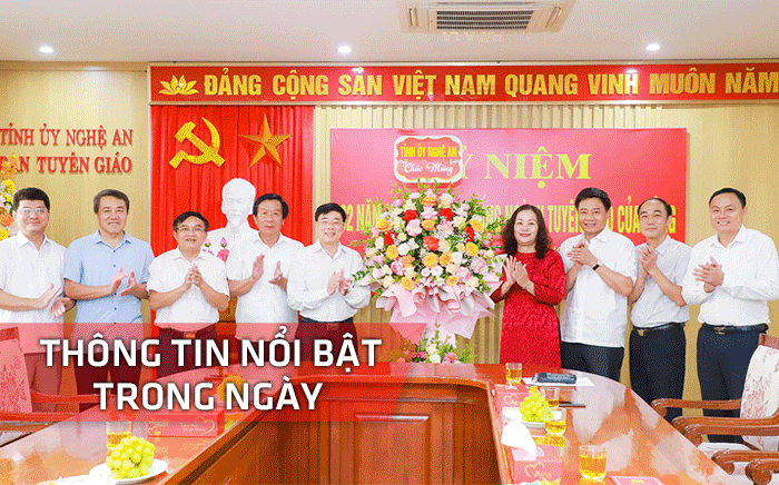 Nghệ An: Thông tin nổi bật ngày 1/8