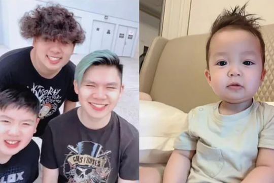 Bằng Kiều gây sốt khi 'trình làng' cả 4 cậu con trai 