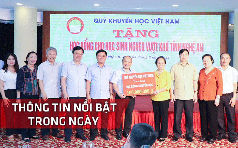Nghệ An: Thông tin nổi bật ngày 4/8
