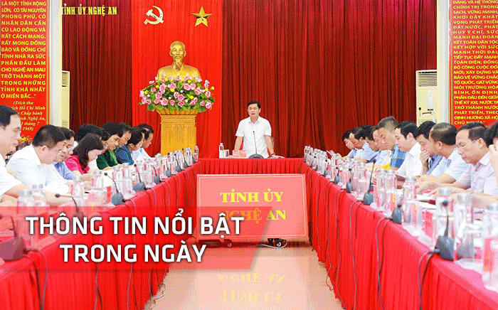 Nghệ An: Thông tin nổi bật ngày 9/8