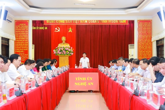 Ban Chấp hành Đảng bộ tỉnh Nghệ An cho ý kiến báo cáo tổng kết 10 năm thực hiện Nghị quyết số 26 của Bộ Chính trị