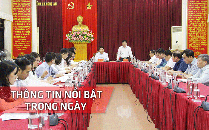 Nghệ An: Thông tin nổi bật ngày 12/8
