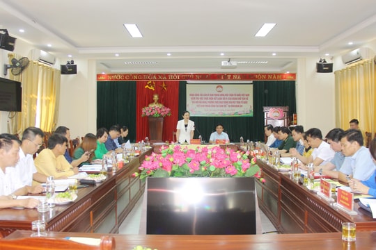 Ủy ban Trung ương Mặt trận Tổ quốc Việt Nam làm việc tại Nghệ An