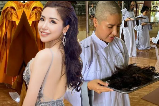 Á hậu Khánh Phương: 'Bố mẹ khóc khi tôi cạo đầu đi tu'