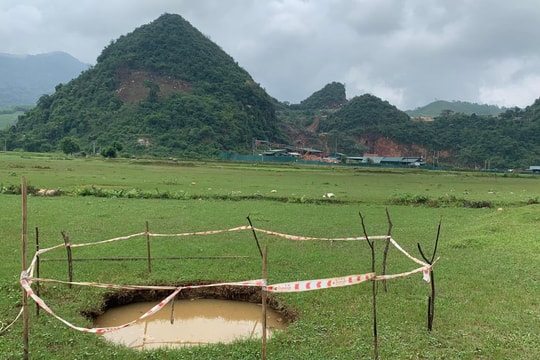 Xin ý kiến chỉ đạo của UBND tỉnh về đề xuất tiếp tục khảo sát tìm nguyên nhân sụt lún ở Châu Hồng