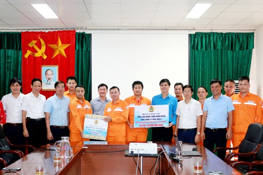 Đoàn công tác Tổng Liên đoàn Lao động Việt Nam thăm, làm việc tại Nhà máy Thủy điện Bản Vẽ