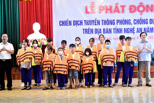 Nghệ An: Phát động chiến dịch truyền thông phòng, chống đuối nước trẻ em