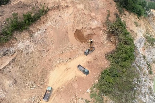 Vụ khai thác khoáng sản trái phép ở Quỳnh Lưu: Đã xử phạt gần 1 tỷ đồng